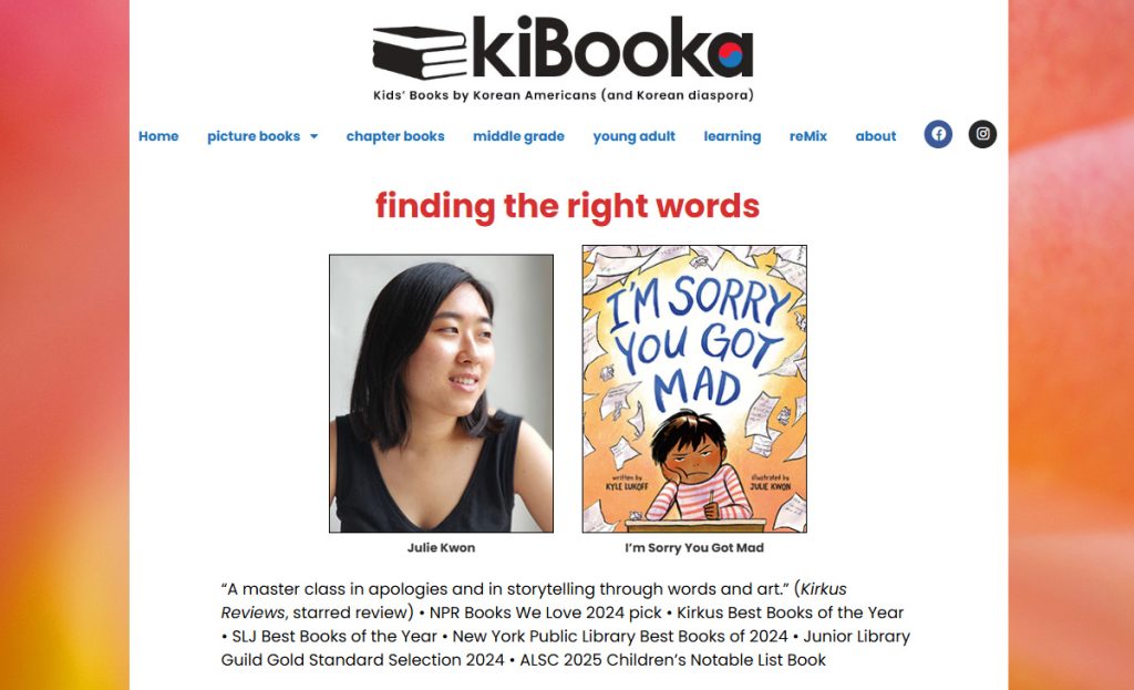 Julie Kwon and I'm Sorry You Got Mad